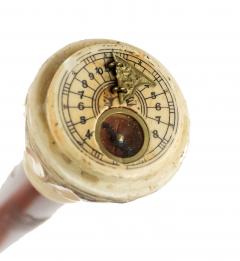 English Victorian Wood Cane With Sundial - 3196269