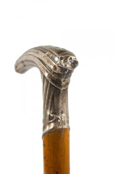 English Victorian Wood and Silver Cane - 4671285