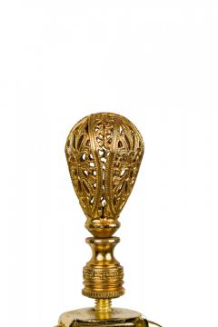 English Victorian style Mid Century Floral Porcelain Urn Form Table Lamp - 4671066
