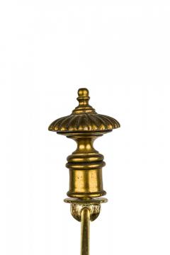 English Victorian style White Ceramic Purple Iris Motif Table Lamp - 4670809