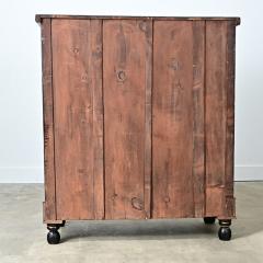 English Vintage Painted Chest with Deer Decoupage - 4798182