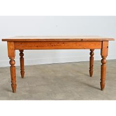 English Vintage Pine Dining Table - 4632763
