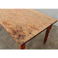 English Vintage Pine Dining Table - 4632767
