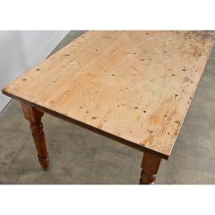 English Vintage Pine Dining Table - 4632776
