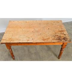English Vintage Pine Dining Table - 4632793