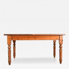 English Vintage Pine Dining Table - 4699145
