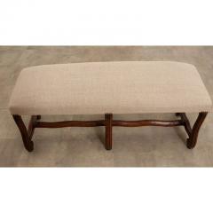 English Walnut Os de Mouton Bench - 2908553