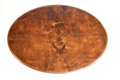 English Walnut and Burl Walnut Dining Table Single pedestal England C A 1850 - 4748926