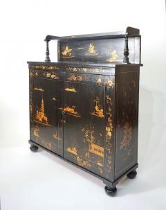 English William IV Chinoiserie Painted Chiffonier form Cabinet circa 1835 - 4550189