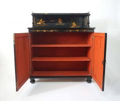 English William IV Chinoiserie Painted Chiffonier form Cabinet circa 1835 - 4550191