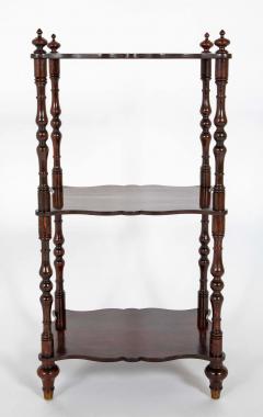 English William IV Solid Rosewood Three Tier Etagere - 4126718
