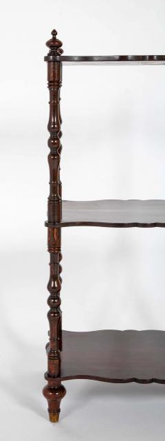 English William IV Solid Rosewood Three Tier Etagere - 4126719