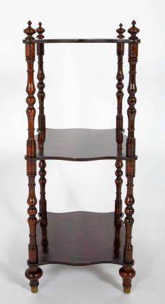 English William IV Solid Rosewood Three Tier Etagere - 4126732