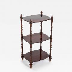 English William IV Solid Rosewood Three Tier Etagere - 4127617