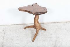 English Yew Root Wood Side Table - 2556746