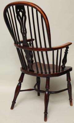 English Yew Wood Hoop Back Windsor Armchair - 627293