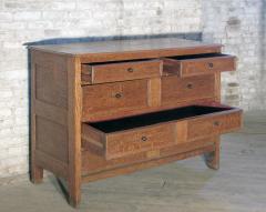 English late 17th Century Blond Oak commode Chest of Drawers - 3479035