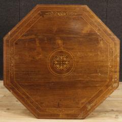 English octagonal inlaid table from the 20 - 4127118