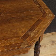 English octagonal inlaid table from the 20 - 4127119