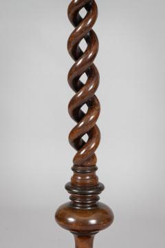 English or French Walnut Torchere Plant Stand - 3056973