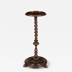 English or French Walnut Torchere Plant Stand - 3074869