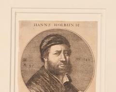 Engraved Hans Holbein Portrait circa 1700 - 3701946