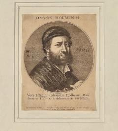 Engraved Hans Holbein Portrait circa 1700 - 3701947