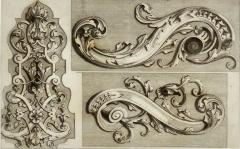 Engraving of Baroque Hardware Italy circa 1720 - 3292018