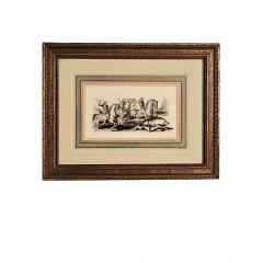 Engraving of Boar Hunt France 1933 - 3290434