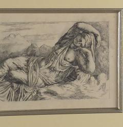 Engraving of Cleopatra Taken to Rome by Augustus Italy 17th century - 4033352