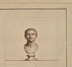 Engraving of Roman Emperor Busts Italy circa 1800 - 3957981