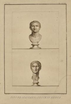 Engraving of Roman Emperor Busts Italy circa 1800 - 3958120