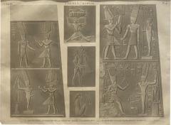 Engraving of an Egyptian Monument France Circa 1810 - 1486684