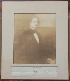 Enoch Wood Perry Jr Very Rare Jefferson Davis Portrait Engraving as a Young Man by EW Perry - 3374665