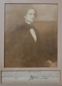 Enoch Wood Perry Jr Very Rare Jefferson Davis Portrait Engraving as a Young Man by EW Perry - 3374667
