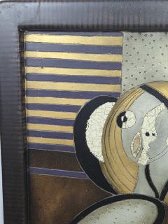 Enrico Baj 1970s Italian Mixed Media Panels Inspired by Picassos Marie Th r se Portraits - 4644767