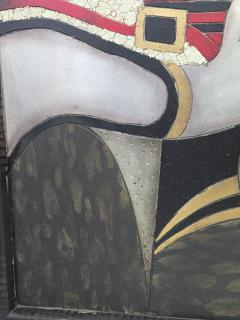 Enrico Baj 1970s Italian Mixed Media Panels Inspired by Picassos Marie Th r se Portraits - 4644771