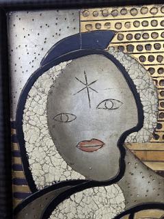 Enrico Baj 1970s Italian Mixed Media Panels Inspired by Picassos Marie Th r se Portraits - 4644775