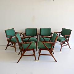 Enrico Ciuti Important Set of Six Cassina Dining Armchairs designed by Enrico Ciuti 1950 - 1713409