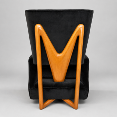 Enrico Ciuti Rare Armchair and Footstool - 4638564