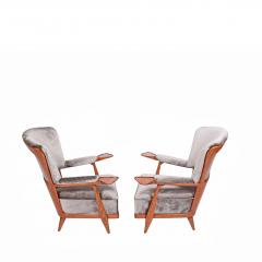Enrico Ciuti Rare Pair of Easy Chairs by Enrico Ciuti - 981937