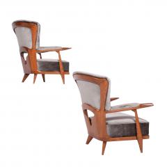 Enrico Ciuti Rare Pair of Easy Chairs by Enrico Ciuti - 981941