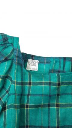 Enrico Coveri Enrico Coveri Boutique Tartan Puff Sleeve Three Piece Ensemble - 4096875