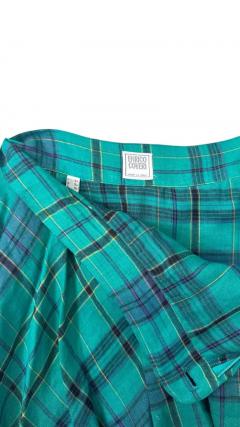Enrico Coveri Enrico Coveri Boutique Tartan Puff Sleeve Three Piece Ensemble - 4096920