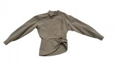 Enrico Coveri Enrico Coveri Paris Linen Silk Asymmetric Zip Jacket and Skirt Ensemble - 4096907