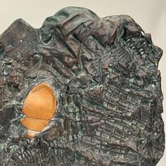 Enrico Donati Large Brutalist Patinated Bronze Wall Sculpture by Enrico Donati - 4423981