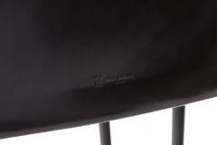 Enrico Pellizzoni Pellizzoni Black Leather Pasqualina Chairs - 456864