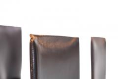 Enrico Pellizzoni Pellizzoni Black Leather Pasqualina Chairs - 456865