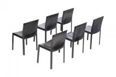 Enrico Pellizzoni Pellizzoni Black Leather Pasqualina Chairs - 456866