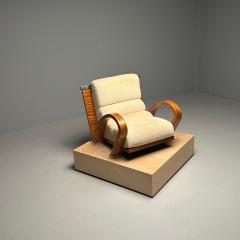 Enrique Garcel Art Deco Lounge Accent Chair James Rosen for Pace Macassar Ebony Labeled - 3382008
